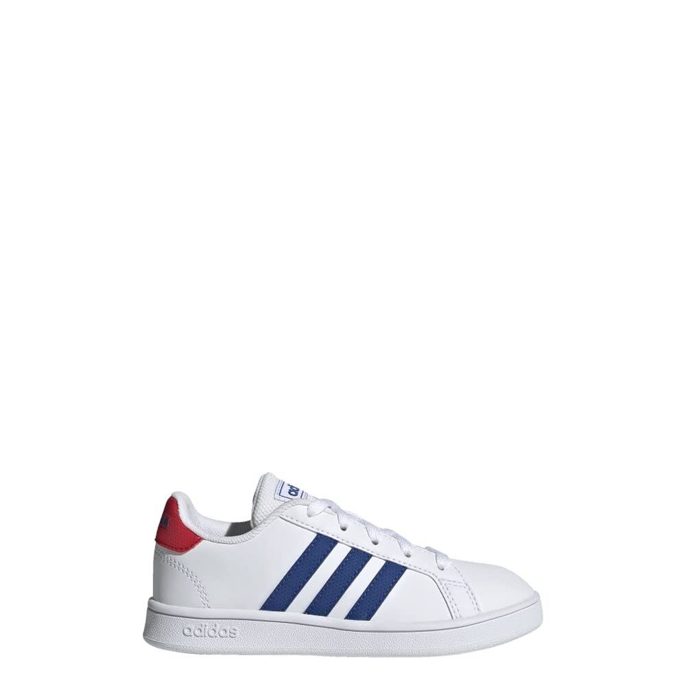 ADIDAS GRAND COURT SHOES KIDS', WHITE, SIZE 3.5